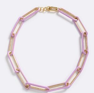 Emma Pills THE OG NECKLACE IN LILAC 14k Goldplated Size 17.5" New